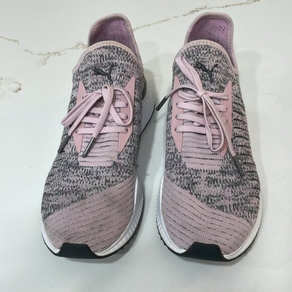 Puma Women's Evoknit Mosaic Pink and Gray Sneakers | 8.5 - Picture 1 of 7
